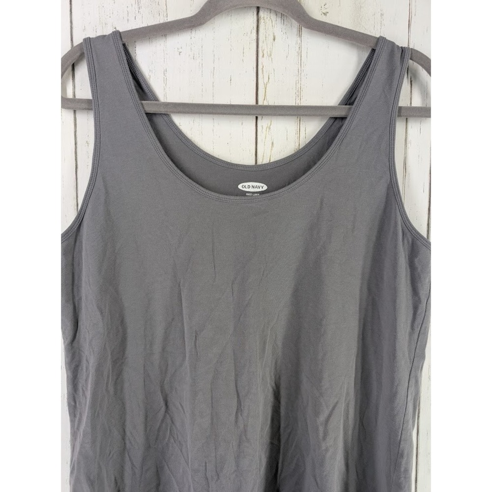 Old Navy Size XL Gray Womens Sleeveless First Layer Tank Top - Picture 3 of 8